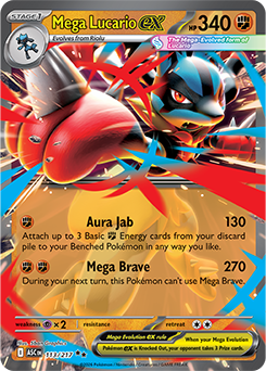 Mega Lucario ex | Ascended Heroes | TCG Card Database