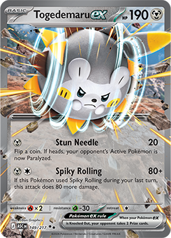 Togedemaru ex | Ascended Heroes | TCG Card Database