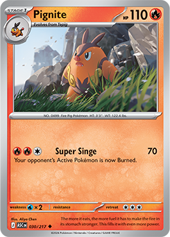 pokemon pignite card 2025 Pokemon White Flare WHT 012/086 Pignite Master Ball Reverse Holo