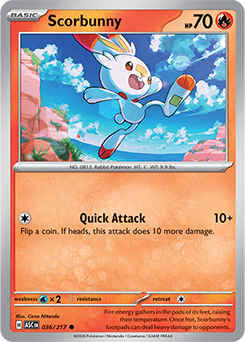 Scorbunny | Stellar Crown | TCG Card Database