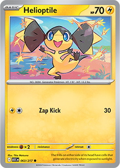 pokemon helioptile card 179/236 Helioptile | Common Reverse Holo Card | SM12 Cosmic Eclipse main image 0