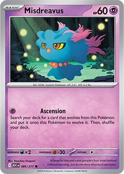Misdreavus | Ascended Heroes | TCG Card Database Misdreavus | Ascended Heroes | TCG Card Database