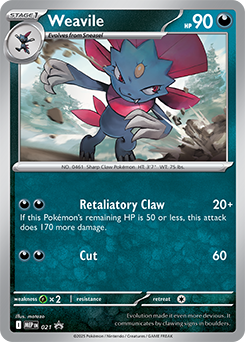 Weavile Pokémon card