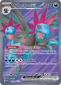 pokmon - trading card game: hydreigon ex Game  BanzaiHobby Near Mint /// Near Mint FoilCards in Near Mint (NM) condition show minimal wear from shuffling Hydreigon ex 119/191 Sv08: Surging