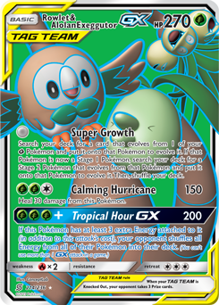 Rowlet & Alolan Exeggutor-GX