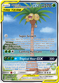 Rowlet & Alolan Exeggutor-GX