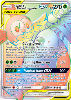 Rowlet & Alolan Exeggutor-GX