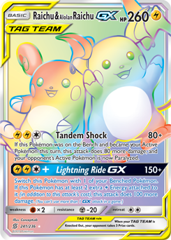 Raichu & Alolan Raichu-GX