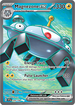 thumbnail image 2 of Magnezone SWSH208 Pre-Release Stamped Black Star Promo – Pokemon TCG Near Mint 2 of 3