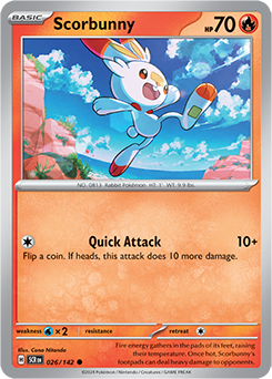 Scorbunny | Stellar Crown | TCG Card Database