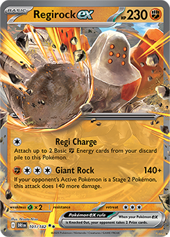 Regirock ex | Destined Rivals | TCG Card Database
