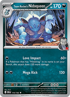ポケモンカードゲーム Nidoqueen Team Rocket's Nidoqueen | Destined Rivals | TCG Card Database