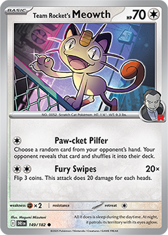 Team Rocket's Meowth | Destined Rivals | TCG Card Database