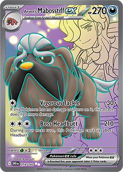 Arven's Mabosstiff ex | Destined Rivals | TCG Card Database