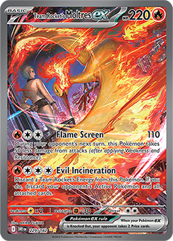 Team Rocket's Moltres ex SAR 124/098 The Glory of Team