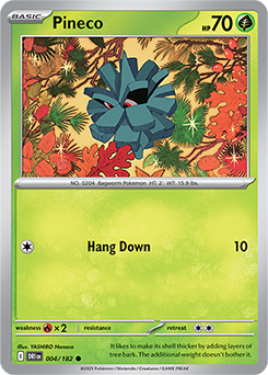 Pineco Pokémon card