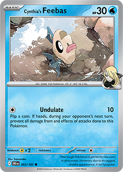 Cynthia's Feebas | Destined Rivals | TCG Card Database