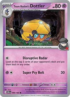 dottler pokemon card Amazon.com: Pokemon - Dottler 184/182 - Paradox Rift - Illustration Rare main image 1