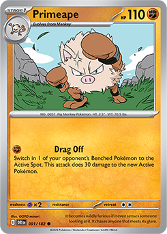 Primeape | Destined Rivals | TCG Card Database