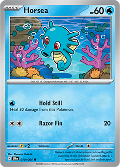 Horsea 112/SV-P Promo Card – Japanese Pokemon TCG Scarlet & Violet – Full Art Holo Rare