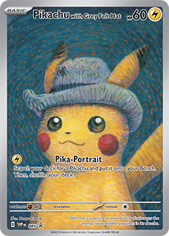 Pikachu with Grey Felt Hat