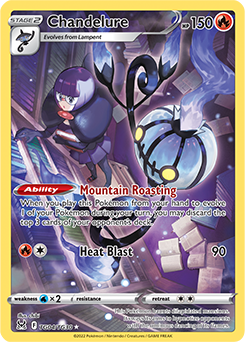 Chandelure Pokémon card