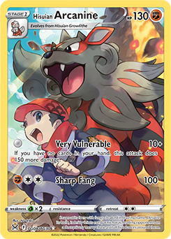 Hisuian Arcanine Pokémon card