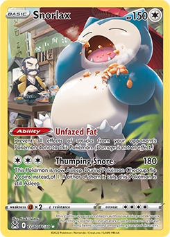 Snorlax Pokémon card