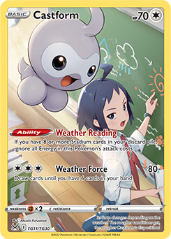 Castform Pokémon card