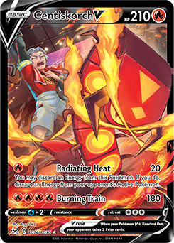 Centiskorch V Pokémon card