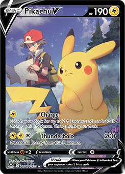 Pikachu V Pokémon card