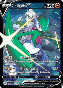 Gallade V Pokémon card