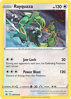 Pokemon TCG Rayquaza Holo Rare Promo – Sword & Shield CSFC-018, S-Chinese, Near Mint