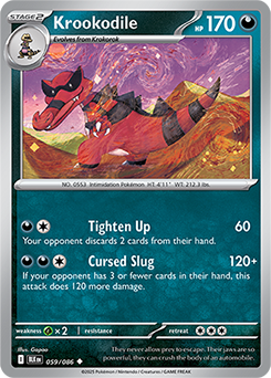 Pokemon Crocorible 85/149 Holo Card – Sun & Moon SL1 – Near Mint (French)