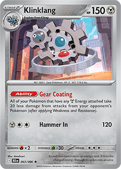 Klinklang 140 ポケモンカード Klinklang Hp 140 Holo #73 Pokemon Card 2016 | eBay